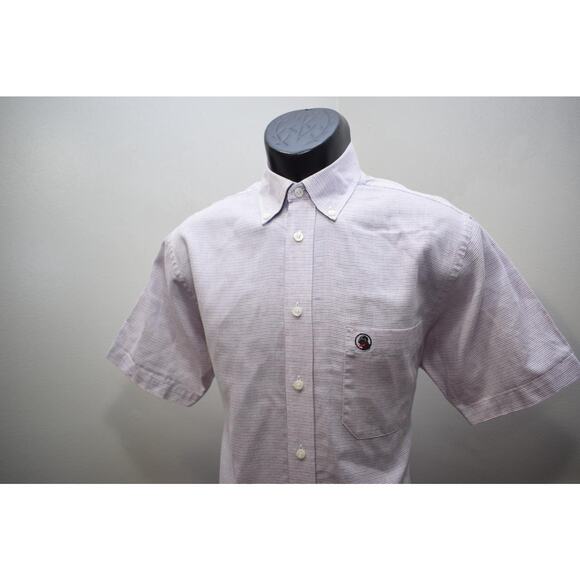 Southern Proper Dress Shirt Striped Short Sleeve Front Pocket Mens Size Small - Picture 3 of 7